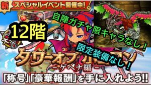 【ポコダン】タワーオブポコロン−ゲヘナ編− 12階〜自陣ガチャ限キャラなし！〜