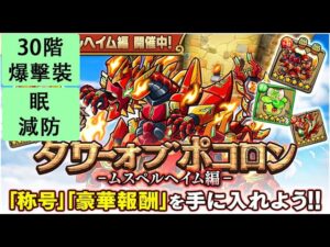 【ポコダン】 波可龍迷宮 — 2代火塔 ムスペルヘイム編 — 30階 (爆擊裝)
